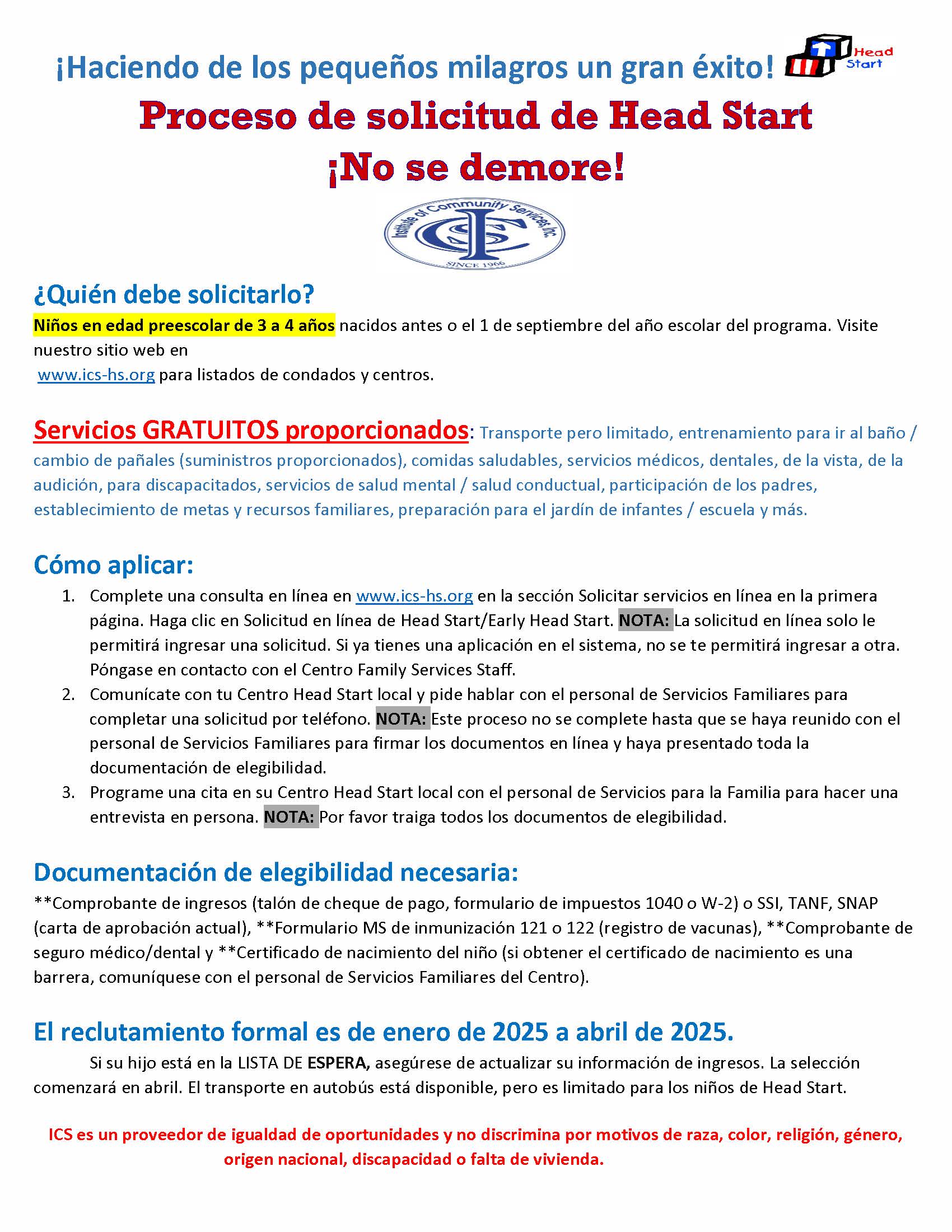 Recruitment Flyer Updated 060625 Spanish